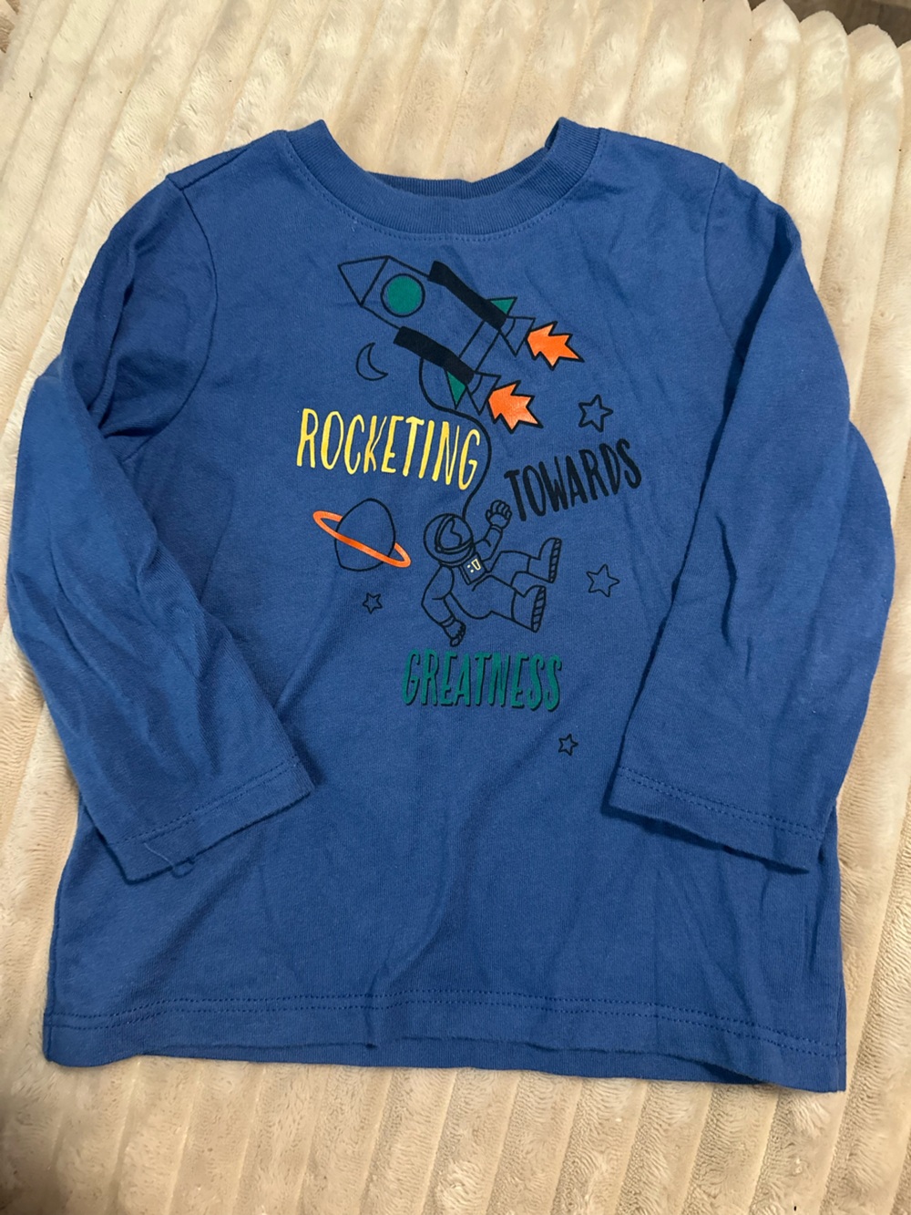Garanimals Blue Long-Sleeve Rocket & Astronaut Graphic Tee